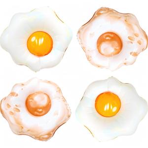 4Pcs Giant Fried Egg Balloons with Syrup and Butter/Great for Breakfast & Brunch Party,Egg Party,Easter Party/Pancakes & Pajamas Party Decorations/Pajama Party/Woodland Picnic BBQ Baby Shower