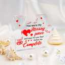 Soulmate Gift for Her Him Gf Christmas Gifts Girlfriend Stocking Stuffers Christmas Gift for Gf I Love You Gift for Gf Bf Husband Wife Romantic Valentine's Day Decor (red-Complete)