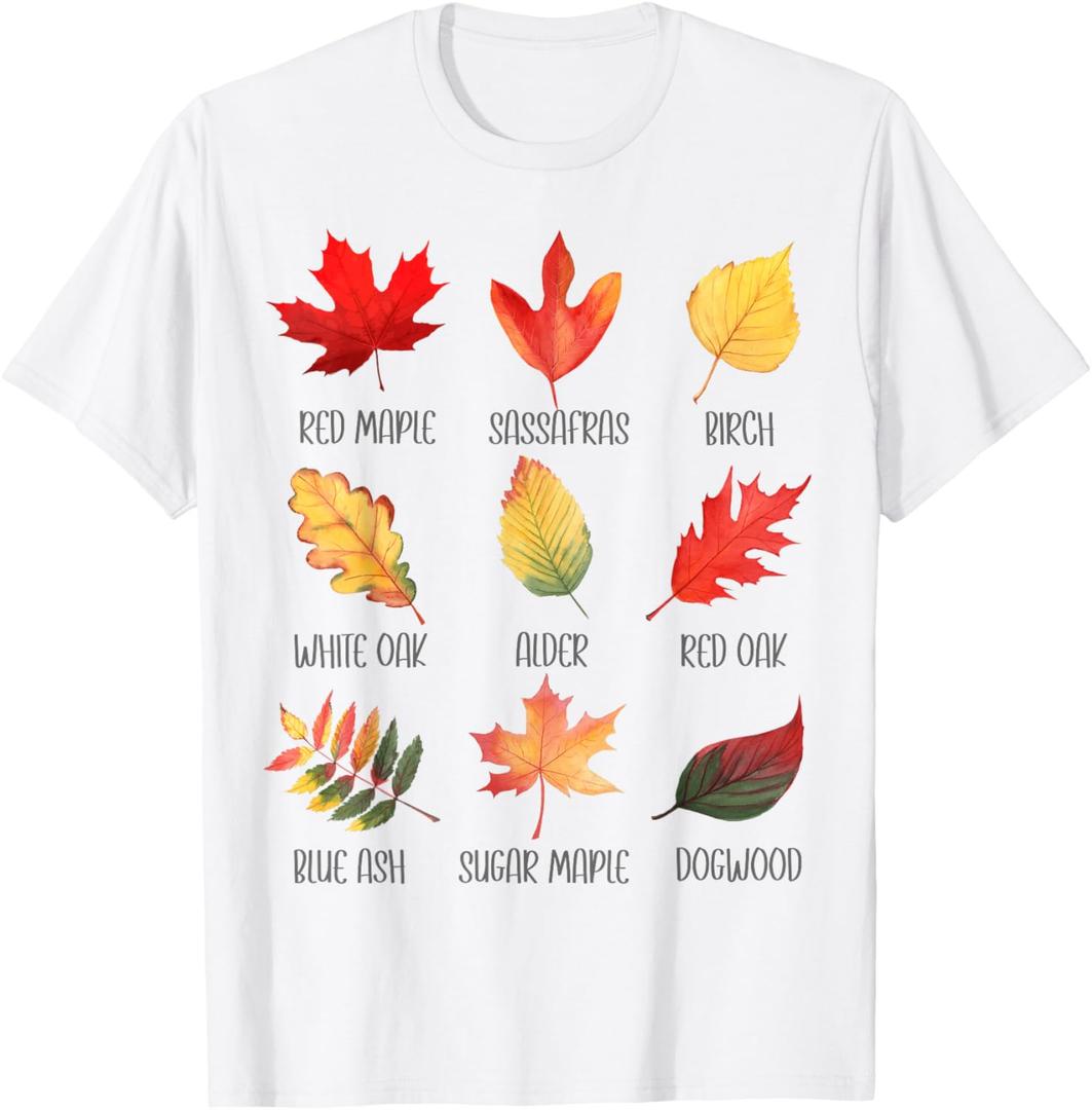 Maple Leaf Autumn Tree Orange Fall Leaves Season for Kids T-Shirt (White, 3T)