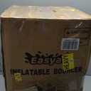 Inflatable Bounce House for Kids 3-10, 123" L x 110" Bouncy Castle, Jumping, Slide, Basketball Hoop, Ball Pits, Rings, Target Game Blower Included