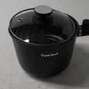 Topwit Hot Pot Electric, 1.5L Ramen Cooker, Portable Non-Stick Frying Pan, Electric Pot for Pasta, Steak, BPA Free, Electric Cooker with Dual Power Control, Over-Heating & Boil Dry Protection, Black (1.6 Quarts)