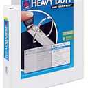 Avery Heavy-Duty View 3 Ring Binder, Extra Wide, 1.5" EZD Rings, 1 White Binder (01319)