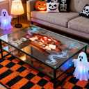 SURANBULI Halloween Garage Door Decoration, Halloween Garage Background Sticker, Fireplace Background, Mural, Decoration Party Decor