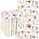 Homlouue 100PCS Vintage Wildflower Napkins, 3 Ply Disposable Hand Towels for Bathroom, Floral Paper Napkins Disposable Dinner Napkins for Spring Wedding Baby Shower Bridal Shower Birthday Tea Party
