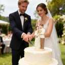 7" Mr & Mrs Couple Figurine for Valentines Day, Anniversary Wedding Gifts for Couple, Bridal Shower Gifts, Engagement Gift for Couples, Hand-Painted Resin Wedding Cake Toppers Christmas Decor (brown)