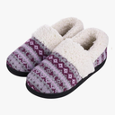 Evshine Women's Fuzzy Memory Foam Slippers, Closed Back Knit Bedroom Slippers, Slip-On Warm House Shoes for Indoor & Outdoor Comfort 44-45 size 11-12
