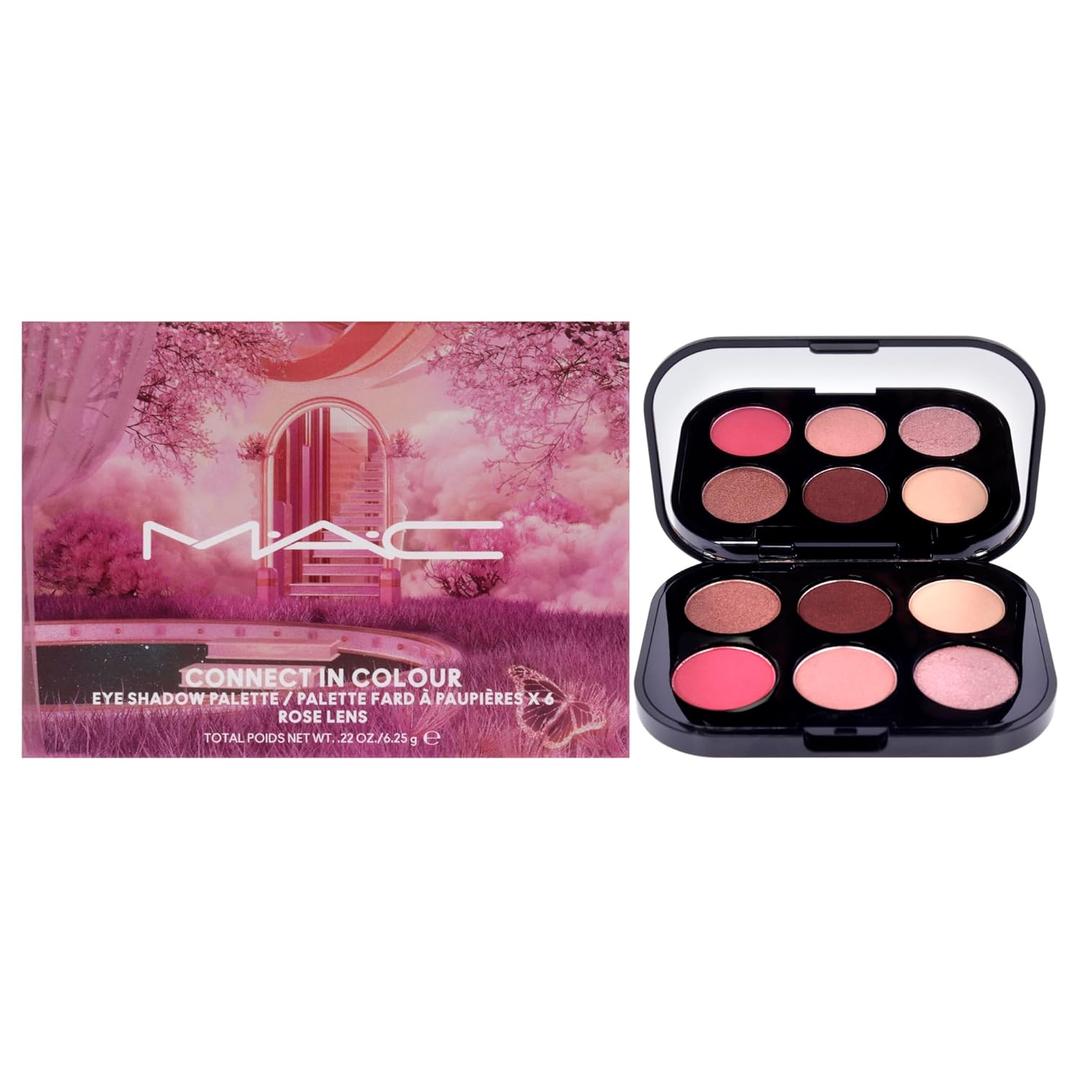 MAC Connect In Colour Eye Shadow Palette - Rose Lens for Women - 0.22 oz Eye Shadow (Multicolored)