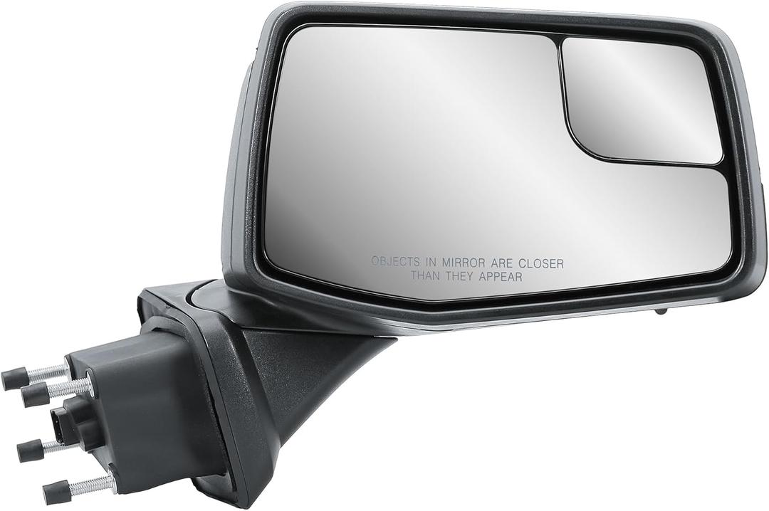 Replacement Passenger Right Side Door Mirror Textured Black and Chrome Cover Power Heated Glass Manual Folding with Blind Spot Glass For GMC Sierra 1500 from 2019 to 2024 Replacement Passenger Right Side Door Mirror Textured Black and Chrome Cover Power Heated Glass Manual Folding with Blind Spot Glass For GMC Sierra 1500 from 2019 to 2024
