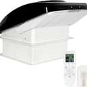 Remote Control RV Roof Vent Fan with Rain Shield, 12V DC 14" Quiet RV Roof Fan, 10-Speed, Reversible, 14in