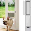 Small Dog Door for Sliding Glass Door Insert, Dogs Up to 30 lbs, Medium