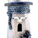 Anchor Wooden Lighthouse 10.6" High Nautical Themed Rooms Lighthouse