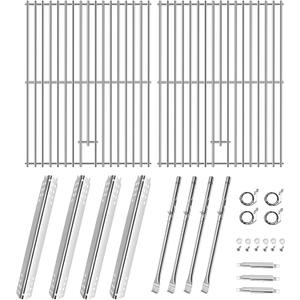 Hiorucet Grill Parts for Charbroil 463446015 466446015 463446016 463446017 463447018 Gas Grill, Stainless Steel Grill Grates, Heat Plates, Burners, Adjustable Crossover Tubes for Charboil-grill Parts Hiorucet Grill Parts for Charbroil 463446015 466446015 463446016 463446017 463447018 Gas Grill, Stainless Steel Grill Grates, Heat Plates, Burners, Adjustable Crossover Tubes for Charboil-grill Parts