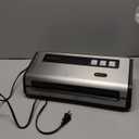 FRESKO Food Vacuum Sealer with Automatic Bag Detection, 0.2-inch Widened Heating Strip, Built-in Bag Roll Storage & Cutter, 2 Rolls Bags, Starter Kit (Large, Silver)