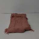 BOURINA Coral Pink Throw Blanket 50x60 Inches Throw Textured Solid Soft Sofa Couch Decorative Knit Blanket