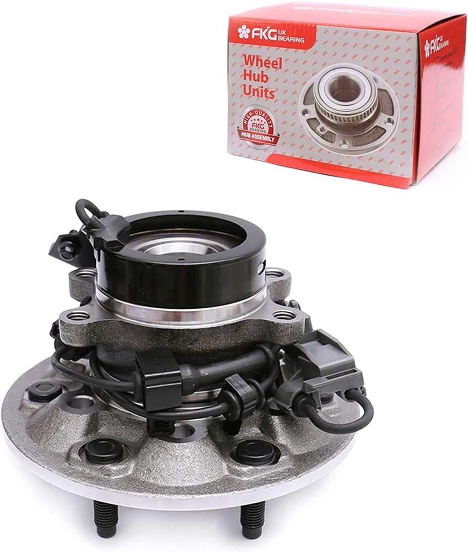 FKG 515110 (4WD Only) Front Left Side Wheel Bearing Hub Assembly fit for 2004-2008 Chevy Colorado, 2004-2008 GMC Canyon, 2007-2008 Isuzu I370, 2006 Isuzu I350, 6 Lugs W/ABS