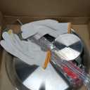 Fengzhe Al Pastor Skewer for Grill: Extra Large 13" Stainless Steel Vertical Skewer, Brazilian Spit Stand with 4 Spikes, 2 Brushes, for Tacos Al Pastor, Shawarma, Kebabs, with Fat Separator Tray