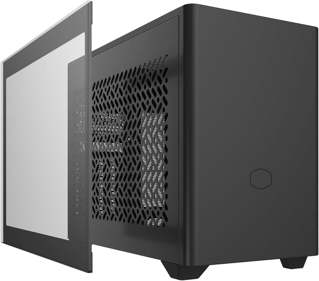 Cooler Master NR200P V2 Mini-ITX PC Case Ready, SFX Fit PSU Ready to Install, 280mm AIO Support, 357mm Vertical GPU Mount, Designed Ready Nvidia RTX 5090 | AMD RX 9070 XT, Tempered Glass, DIY