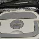 Heated Lunch Box for Men&Women - 80W Electric Lunch Box for Adults with Dual 1.5L 304 Stainless Steel Containers Fast Heating Portable Food Warmer for Car&Truck Travel lonchera electrica (Gray)