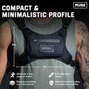 MVRK Water Resistant Running Vest Chest Pack, Phone Holder for Running, Lightweight Training Pack with Reflective Detail