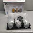 Umigy 1 Pcs Candy Dispenser Wall Mounted, Triple Dry Cereal Grain Dispenser Machine Wall Mount, Food Storage Container for Pantry Snack with 3 Cup for Kitchen, 39 oz (Black)