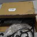 4 Pack Decorative Shelf Brackets,11*7.5 Inch Cast Iron Shelf Supply,Antique Black Corbel,Screws Anchor Included