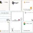 ZCPTZ 9 Pcs Funny Notepads 3" x 3" Self-adhesive Note Pads Fun Memo for Work Office School Home Supplies - 450 Sheets Reusable Cute Sticky Notes