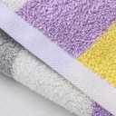 YiLUOMO Yellow Striped Pattern Hand Towels Set of 2 100% Cotton Highly Absorbent Soft Colorful Hand Towel for Bathroom 13 x 29 Inch