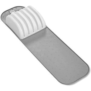 Madesmart Premium Antimicrobial Classic Small In-Drawer Knife Mat, Soft-Grip, Non-Slip Drawer Organizer, Long-Lasting Home Organization, EPA Certified, White, PremiumWhite