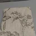 jinchan Linen Floral Valance Tie up Curtains for Small Windows 54 Inch Farmhouse Kitchen Cafe Curtains Rod Pocket Country Tropical Flower for Laundry Bathroom Rod Pocket 1 Panel Sage Green