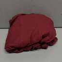 Wrap Around Dust Ruffle Bed Skirt - Burgundy - for Queen Size Beds with 15 Inch Drop - Elastic Strap - Adjustable Pleated Bedskirt with Brushed Fabric and Wrinkle Free - for Women, Men, Kids & Teens
