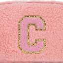 3 x Uygafly Belt Bag with Initials,Fanny Packs Crossbody Bags for Women Girls Kids,Birthday Graduation Gifts for 5 6 7 8 9 10 11 12 13 14 15 16 Year Old Girl,Trendy Cute Purse Stuff - C, Peach