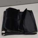 TV Remote Control Holder Couch Caddy, Non-slip Bedside Caddy Organizer with 5 Pockets for Key Glasses Phone Magazine Holders (Black, 35''x18'')