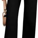 KDF Straight Leg Jeans for Women High Waisted Jeans Frayed Baggy Pants Raw Hem Loose Stretchy Cropped Wide Leg Jeans. 2