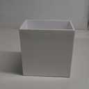 Jonathan Adler Lacquer Bath Wastebasket, One Size, White
