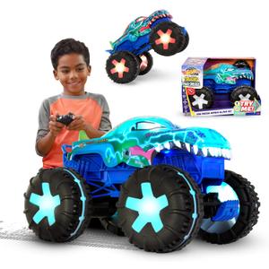 Hot Wheels Monster Trucks 1:15 Scale Mega-Wrex Alive Battery-Powered RC Vehicle with Lights & Sounds, 20 cm x 33 cm x 23 cm