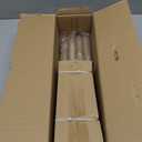 Boho Wood Curtain Rods for Windows 66 to 120 inch,1" Adjustable Heavy Duty Window Curtain Rod with Imitation Wood Grain Finials,Rustic Decorative Drapery Rods Set,Size:36-120'',Weathered Wood