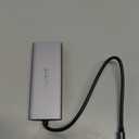 Amazon Basics 6-in-1 USB-C 3.2 (10G) Hub, 1 USB-C 100W PD Input, 2 USB-A, 1 USB-C, HDMI 4K, Ethernet, Light Grey, Light Grey, 4.70 x 1.81 x 0.59 inches