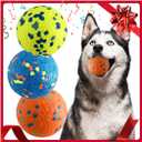 Dog Balls, Indestructible Tennis Balls for Dogs, Durable Bouncy Dog Toy Balls for Aggressive Chewers, Interactive Dog Toys for Fetch Game, Lightweight Floating Dog Toys