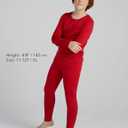 LAPASA Boys Thermal Underwear Set Fleece Lined Long John Base Layer Top & Bottom Ski Winter Extreme Cold B03 (7-8 Years, Red)
