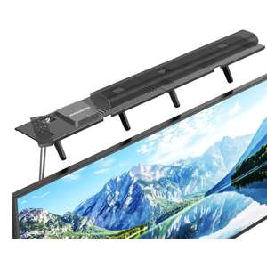 Soundbar Mount, No Drilling Steel TV Top Shelf Fits Most of Sound Bars Up to 15 Lbs, Universal Sound Bar TV Mount Bracket, Sound Bar Stand Compatible with Samsung, Sony, LG,Bose, 33.8x4.7inch