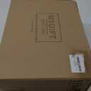 MyGift Clear Glass Apothecary Jars with Lid, Decorative Footed Vase, Candy Buffet Containers, Set of 3