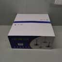 Outdoor Ceiling Fans with Light for Patio, 15" Gazebo Fan Outdoor Hanging Waterproof 6 Speeds Plug in Caged Ceiling Fan with Remote Control, 3 Color Temperature for Porch Pergola (White)