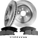 PM Auto Set of 6 Front 352mm Brake Disc Rotors-Ceramic Brake Pad Kit Replacement For 2013-2019 Lincoln MKT