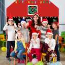 Newwiee 4 Pcs Large Christmas Reindeer Door Cover Set Elk Classroom Door Decoration Christmas Reindeer Background Banner Xmas Deer Party Decor for Wall Window Classroom Office Home Indoor Outdoor