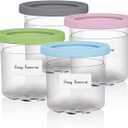 2 x Methidc Dissolvable Food Storage Labels Dissolves in Water in 30 Seconds - No Adhesive Residue - Perfect for Glass, Metal, Plastic Containers Blank White 1 X 2 Inch 500 Stickers(1 Roll)