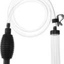 5ft Aquarium Siphon Vacuum Cleaner-Hand Siphon Pump Water Changer for Fish Tank Cleaning Gravel & Sand (5ft "Upgraded Suction Ball")
