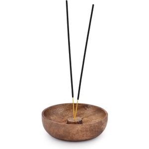 EDHAS Incense Burner Stick Holder Bowl, Ash Catcher Bowl for Home Dcor, Meditation, Yoga (5" x 5" x 1.5")