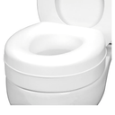 HealthSmart Enhanced Comfort 5" Raised (Round) Toilet Seat Risers for Seniors 5 Slip Resistant Pads FSA/HSA Eligible Padded Toilet Seat Elevation 15.7 x 15.2 x 6.1