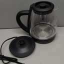 Chefman 1.7-Liter Electric Tea Kettle w/ Borosilicate Glass and Automatic Shutoff - Black
