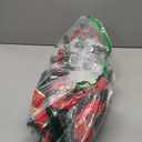 Yunlly 2 Pcs Pre-Lit Christmas Teardrop Swags 24 Inch Christmas Swag Wreath Garland Decorative with Lights Fairy Lights Bow Pine Cones Xmas Decor for Front Door Stairs Wall Window (Red)